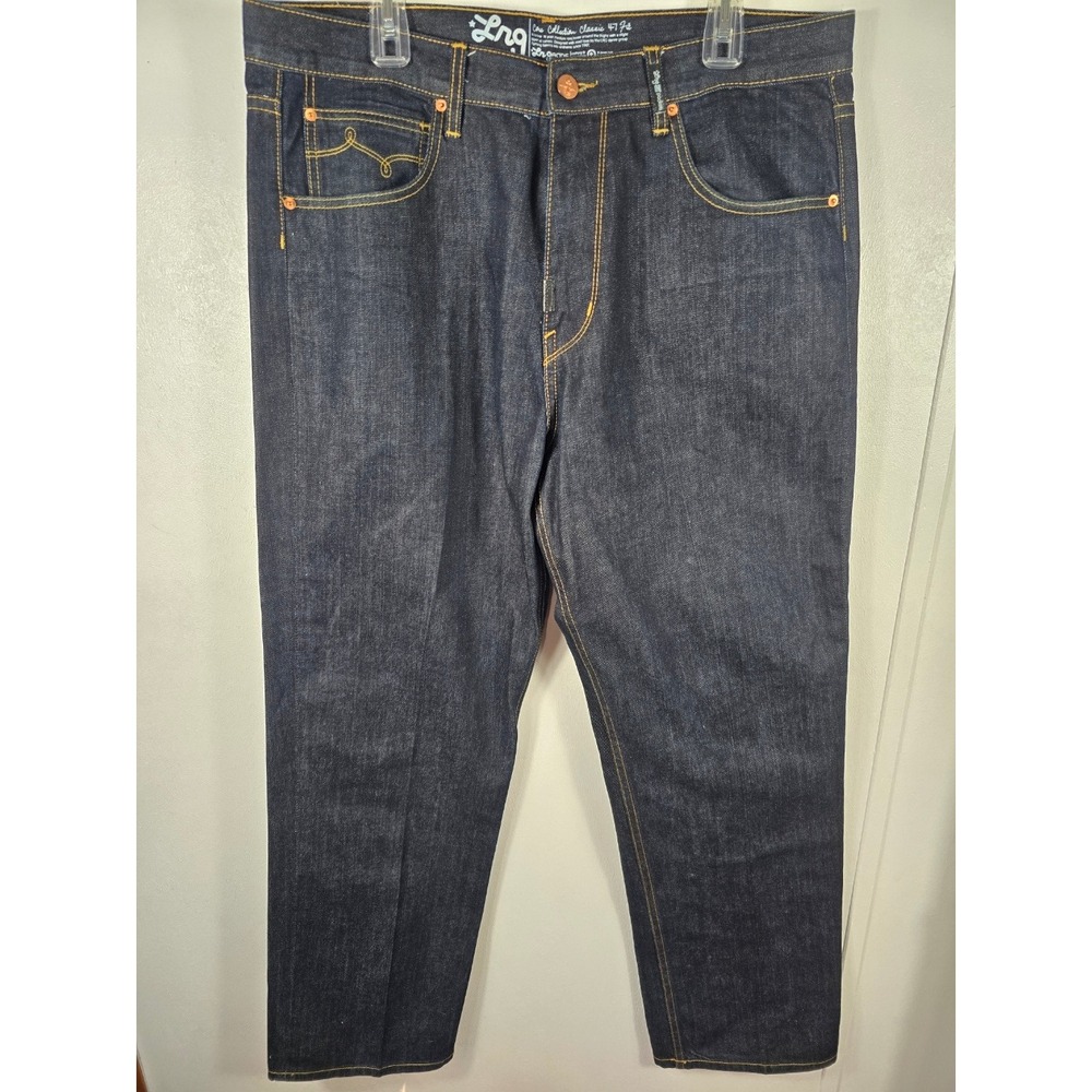 LRG Core Collection Classic 47 Fit‎ Jeans Men's Size 38 Dark Wash Loose Taper